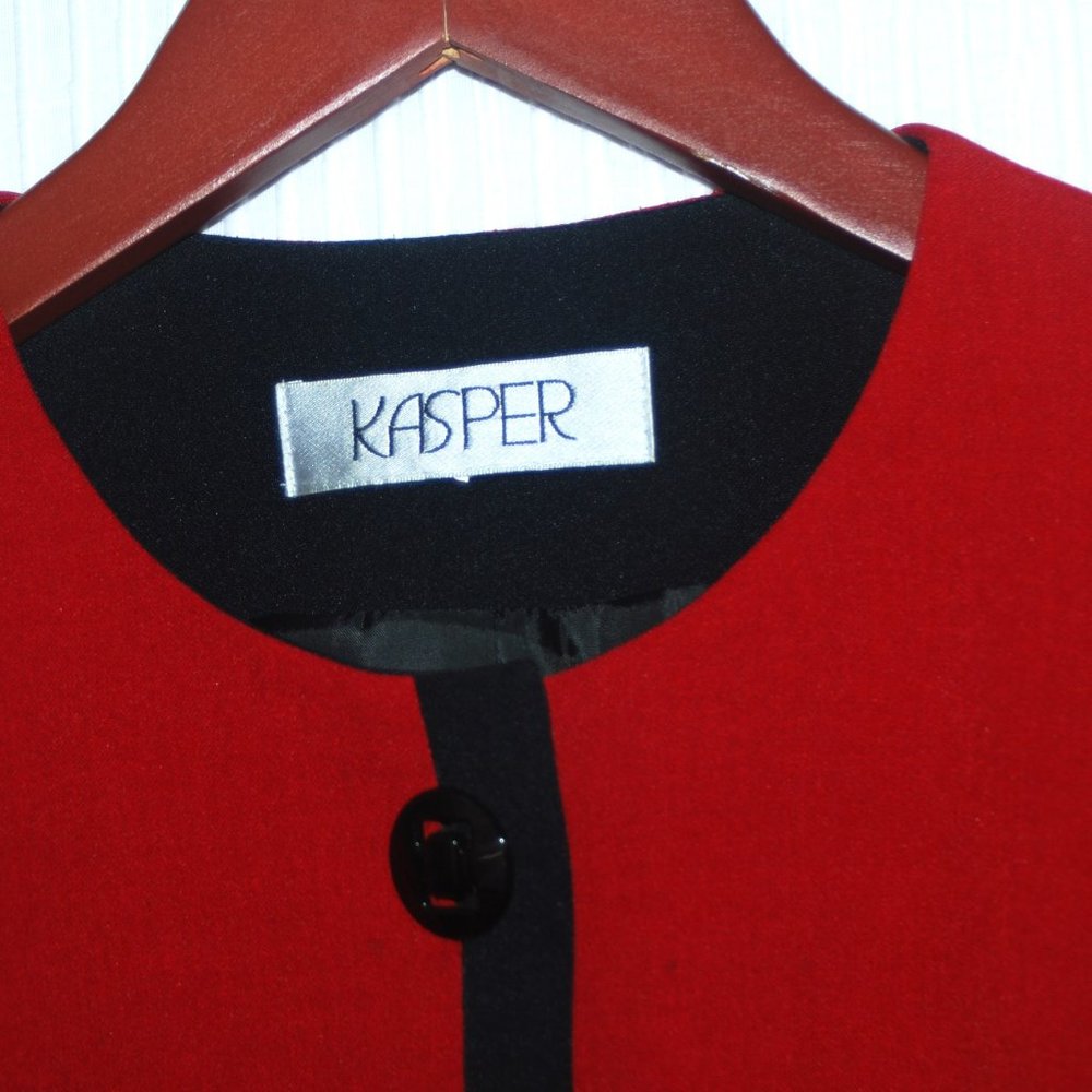 Kasper Button Front Blazer Size 6 - image 3